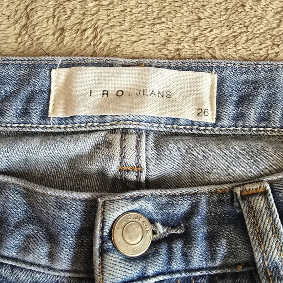 Iro Cropped Straight Leg Mid Rise Jeans Size 26 - Picture 10 of 11